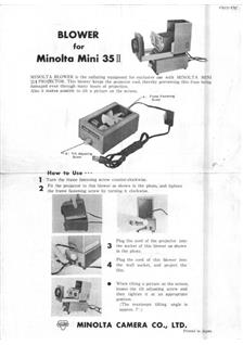 Minolta Mini 35/2 manual. Camera Instructions.